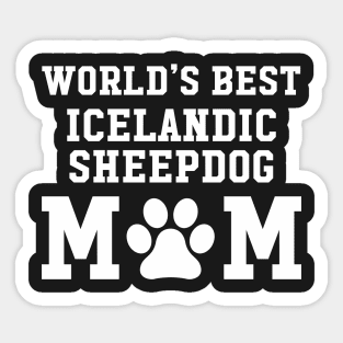 World’s Best Icelandic Sheepdog Mom Sticker